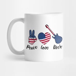 peace love Rock Mug